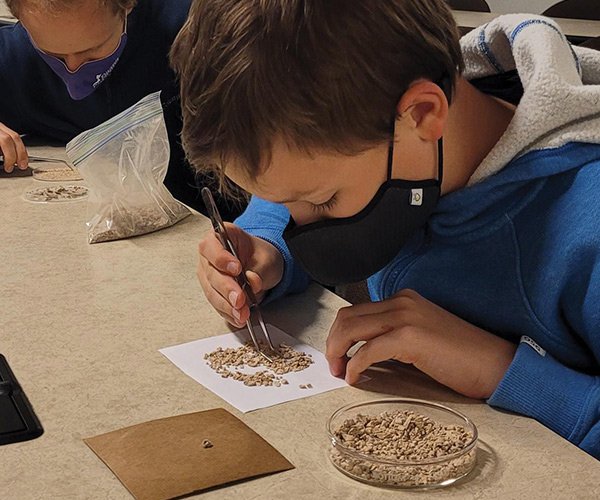 Fossil Fridays are open to citizen scientists of all ages. (Photo: Christine Conwell)