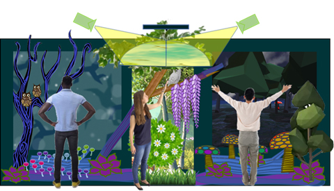 Schematic of Raise Your Hand installation